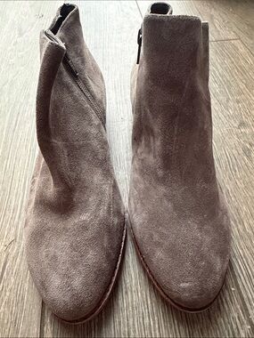 Alex Marie Brown Suede Heeled Booties